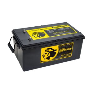 Batería AGM 12V 200Ah ciclo profundo para energía solar – vista frontal
