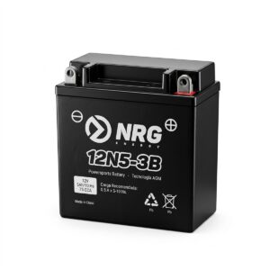 Batería de moto NRG 12N5-3B 12V 5Ah AGM, positivo a la derecha