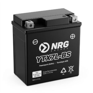 Batería de moto NRG YTX7L-BS 12V 6Ah AGM, positivo a la derecha